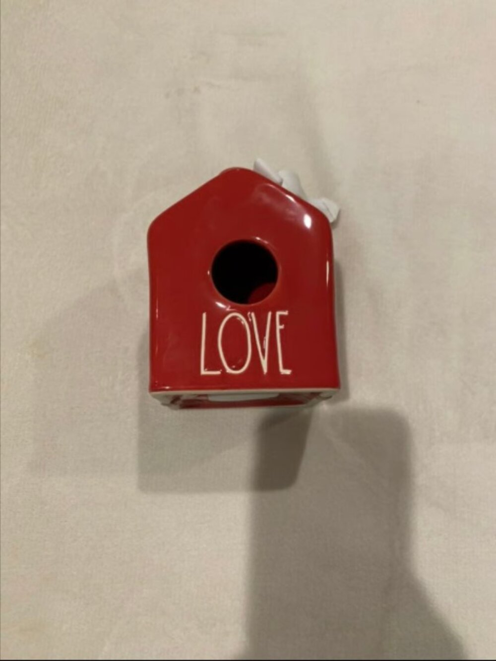 Rae Dunn Red Mini Love Birdhouse